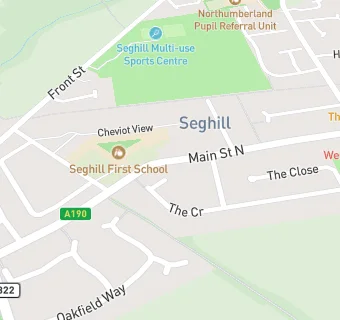 map for Fryday's Seghill