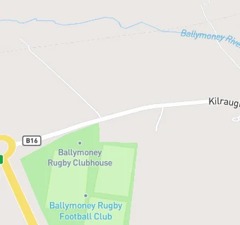 map for Ballymoney Rugby Club