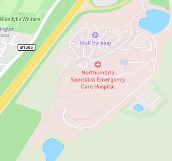 map for Northumbria Specialist Emergency Care Hospital