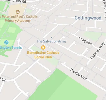 map for Benedictine Catholic Club