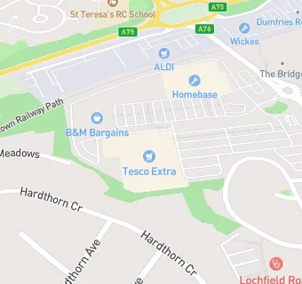 map for Tesco Extra Store