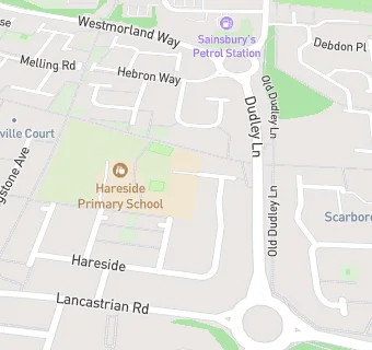 map for Hareside Primary School