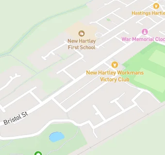 map for New Hartley Victory Sports & Social Club