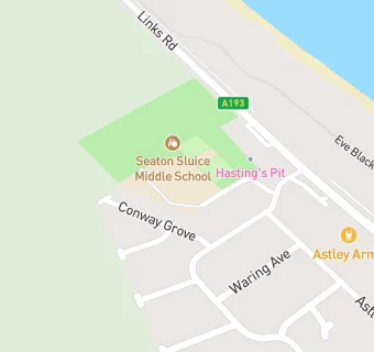 map for Seaton Sluice Middle School