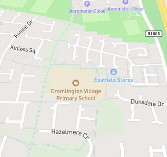 map for Little Angels at Cramlington Village Primary School