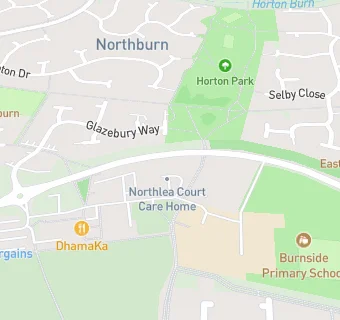 map for Northlea Court Care Home