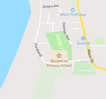 map for Ballantrae Primary School