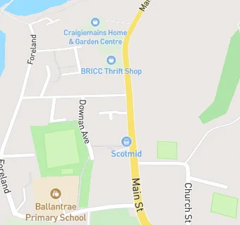 map for Ballantrae Community Centre