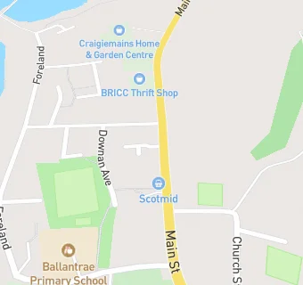 map for Ballantrae Medical Practice (Ballantrae Surgery)