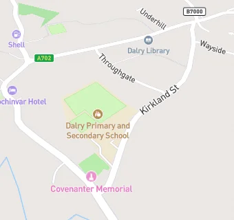 map for Dalry Primary School