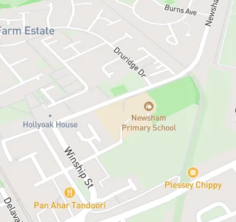 map for Newsham Primary School