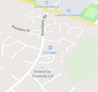 map for Eurospar Knocklynn