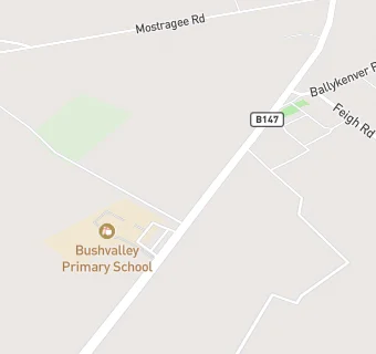 map for Bushvalley Primary School