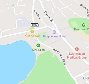 map for Lochmaben Golf Clubhouse