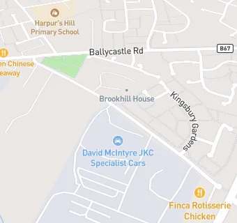 map for Brookmount Care Home