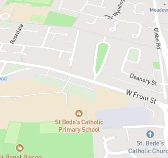 map for Bedlington West End First School