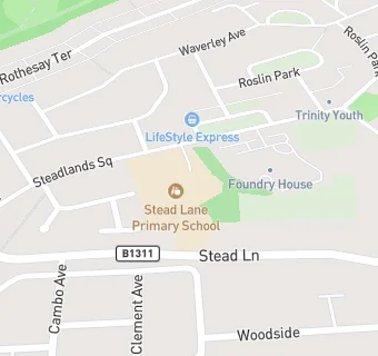 map for Stead Lane Primary School