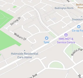 map for Holmside Residential Care Home