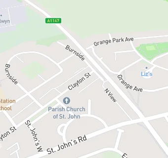 map for St Johns Church Hall