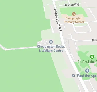 map for Choppington Social Welfare Centre