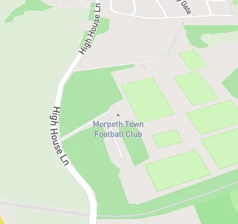 map for Morpeth Town Football Club Ltd