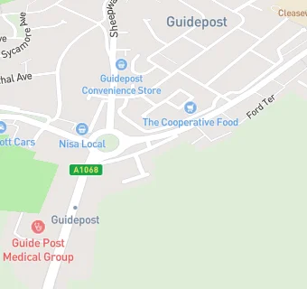 map for Guidepost & District Working Mens Social Club