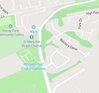 map for Morpeth Golf Club