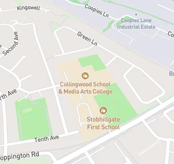 map for Collingwood School & Media Arts College