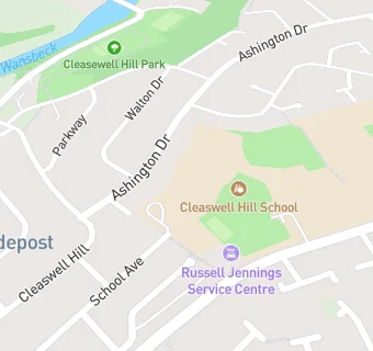 map for Cleaswell Hill School