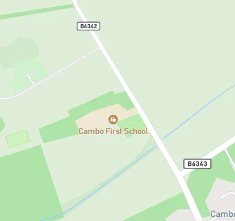 map for Cambo First School