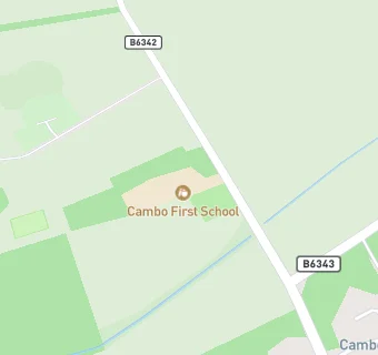 map for Cambo First School