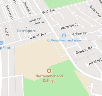 map for Northumberland College