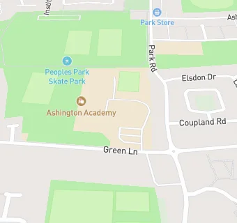 map for Ashington High School