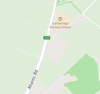 map for Carnalridge Primary School