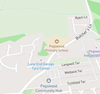 map for Pegswood Primary School