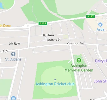 map for Ashington Cricket Club