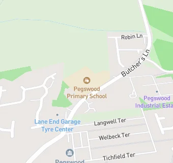 map for Pegswood Primary School