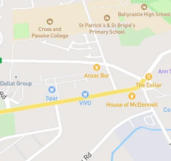 map for Ballycastle community hub