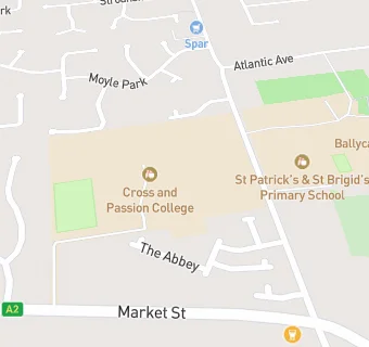 map for Cross and Passion College