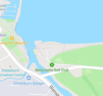 map for Ballycastle Golf Club