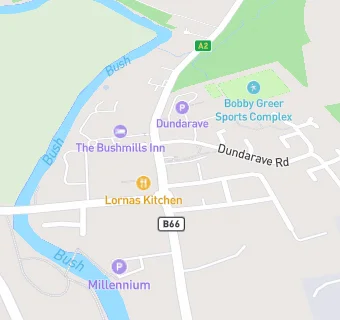 map for Centra Bushmills