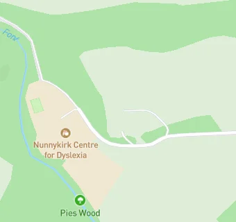 map for Nunnykirk Centre for Dyslexia