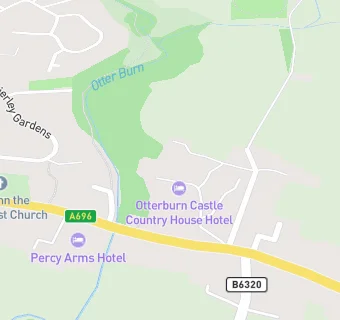 map for Otterburn Castle