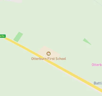 map for Otterburn Primary School