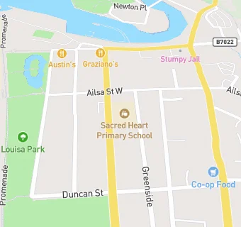 map for Sacred Heart Primary School