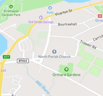 map for North Parish Church