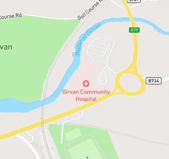 map for Girvan Riverside Medical Practice