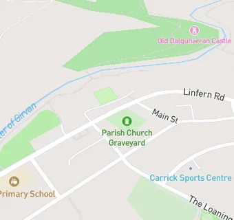 map for Dailly Parish Church Hall