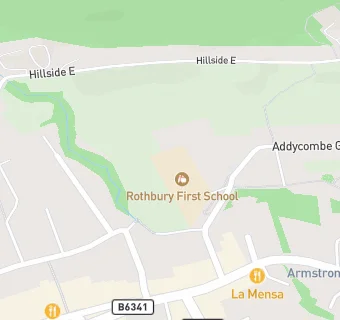 map for Rothbury First School