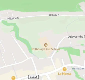 map for Rothbury First School